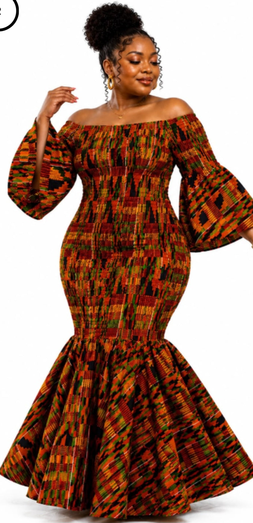African Mermaid Dress
